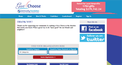 Desktop Screenshot of givechoose.org
